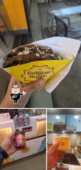 Enjoy a beverage at The Belgian Waffle Co