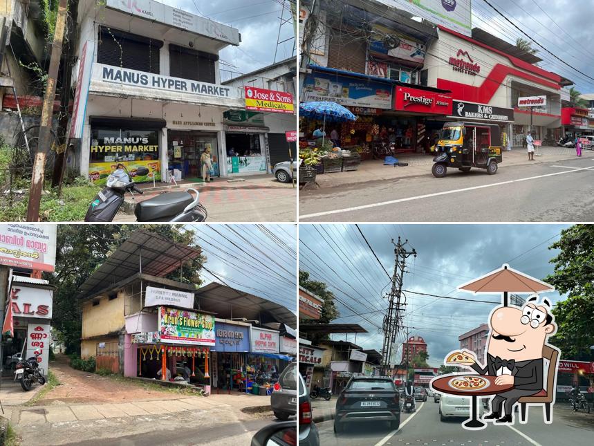 The exterior of Anjali Family Restaurant Thiruvalla