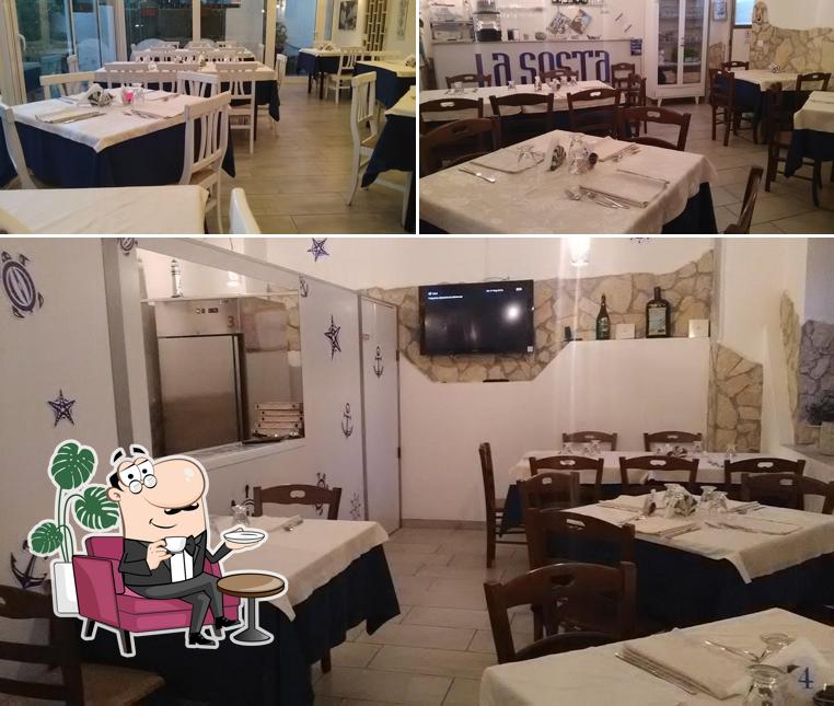 Gli interni di La Sosta