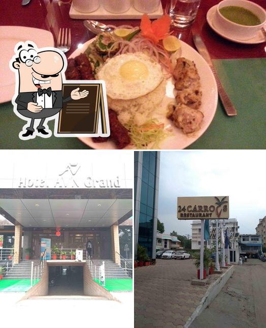 This is the picture depicting exterior and food at Kalinga India Restaurant