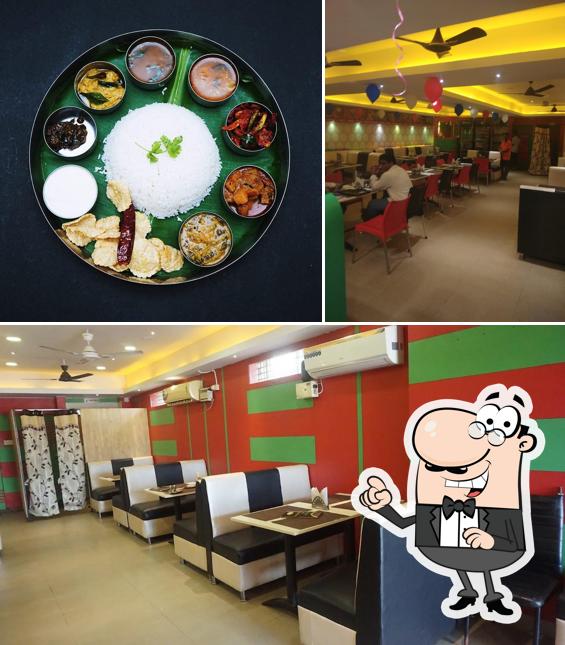 Take a seat at one of the tables at Mana Ruchulu MULTI CUISINE RESTAURANT