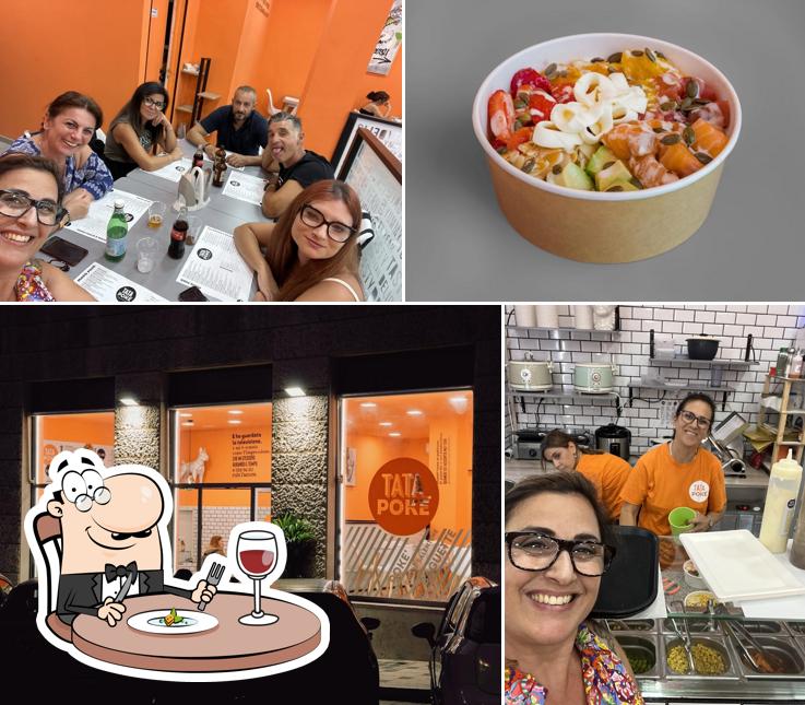 Questa è la immagine che mostra la cibo e interni di Tata Pokè Brindisi