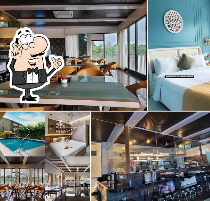 The interior of Water Side Restaurant