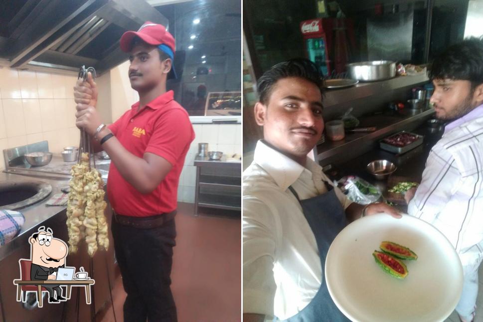 The interior of Baba Chicken