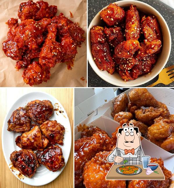 Chicken wings at Oppa Chicken