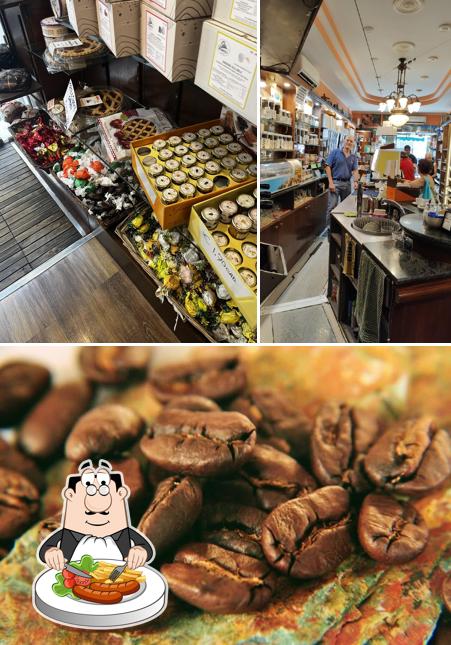 Questa è la foto che presenta la cibo e interni di Torrefazione del caffè Romoli