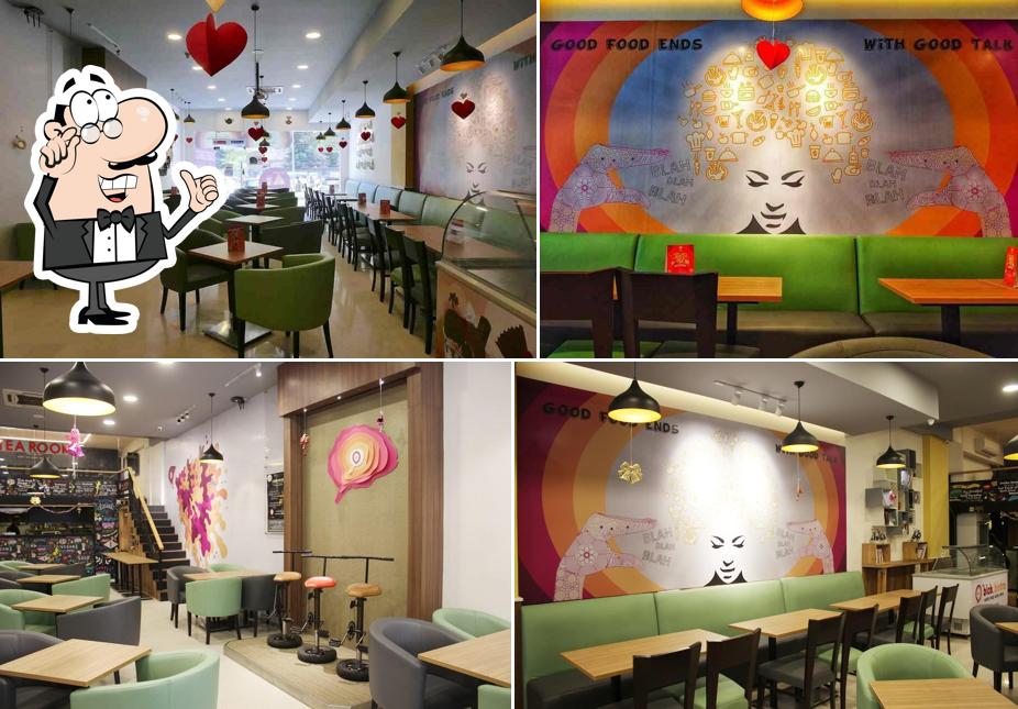 The interior of Blah Bistro