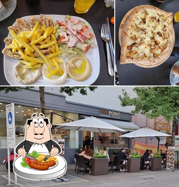 La cibo e interni del ristorante