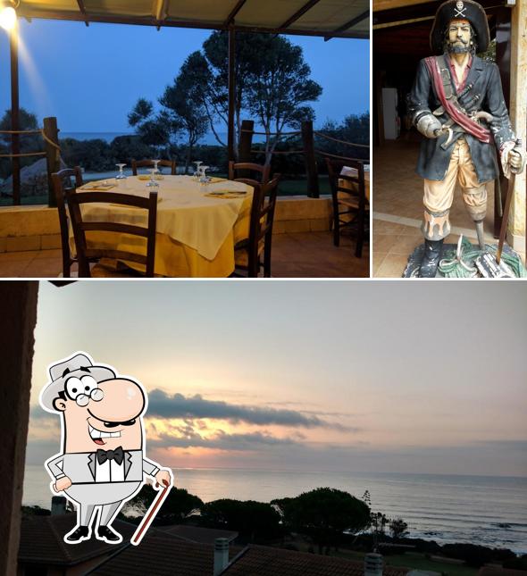 Goditi la vista dall'area esterna di Ristorante l'Imbarcadero del Bucaniere