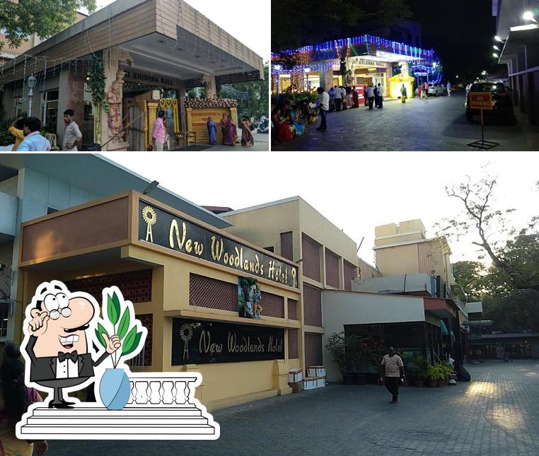 The exterior of New Woodlands Hotel