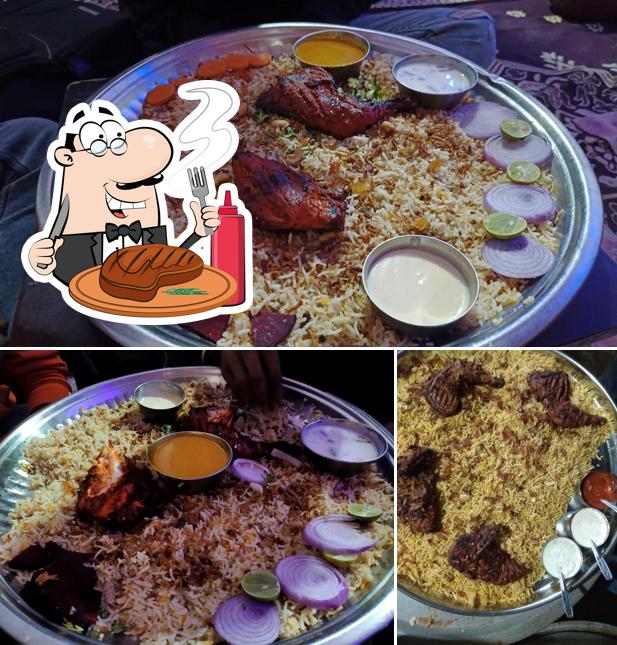 Order meat meals at Lazeez Multi cuisine Restaurant