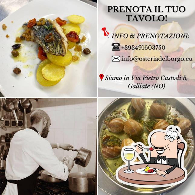 Platti al Osteria del Borgo