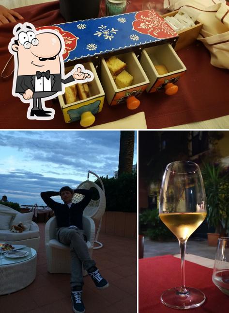 La interni e alcol del ristorante