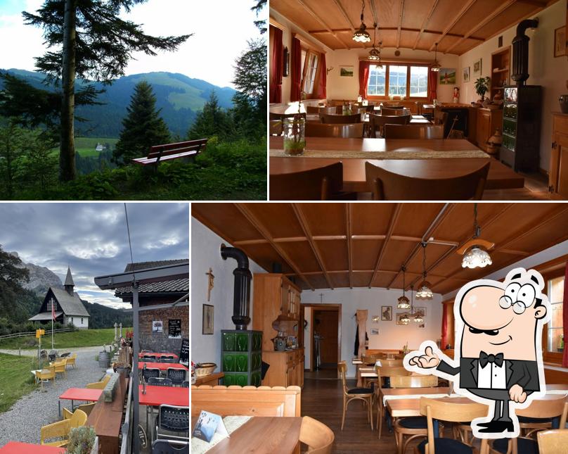 Dai un'occhiata agli interni di Berggasthaus Ahorn