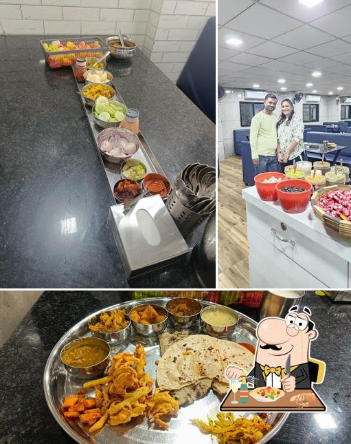 Food at Gurukrupa Kathiyawadi Hotel