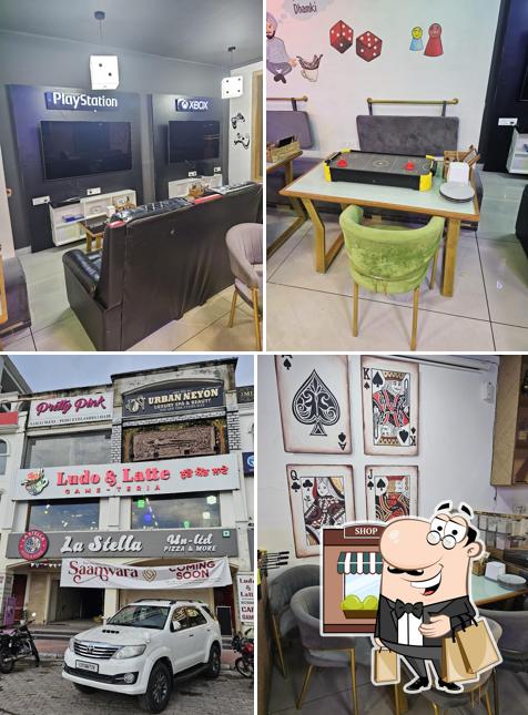 The picture of exterior and interior at Ludo and Latte
