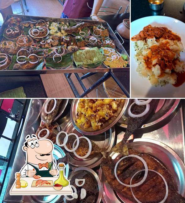 Shrimp and grits at Miracle SeaFood Resturant & Garden