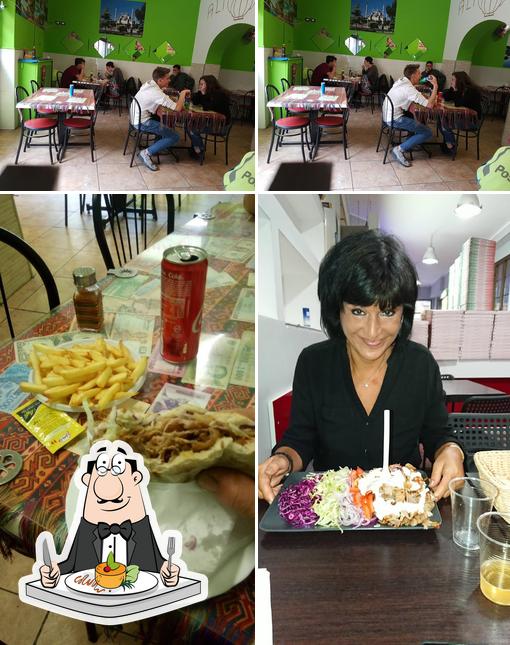 Questa è la immagine che presenta la cibo e interni di Turkish Best Kebap