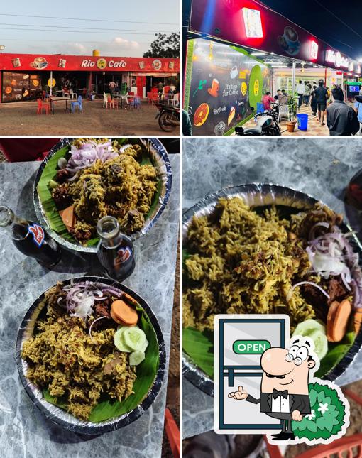 Among different things one can find exterior and food at hoskote dum biryani