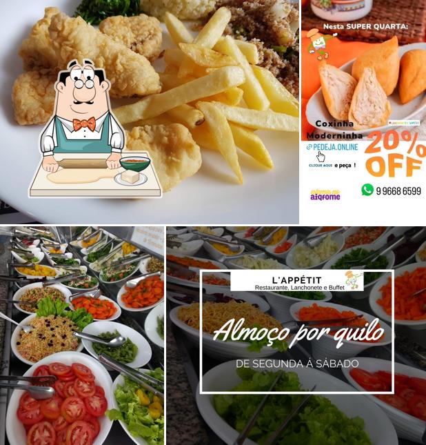 Samosas em Restaurante e Buffet L'appétit