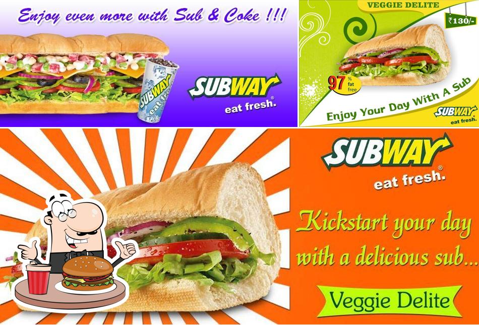 Try out a burger at Subway Prabhadevi