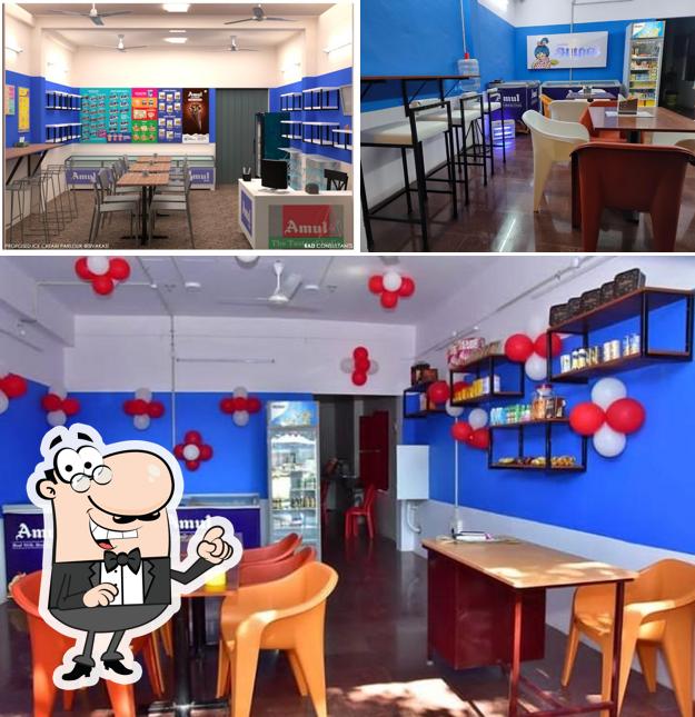 The interior of Amul Ice-cream Parlour (Cute Enterprises)