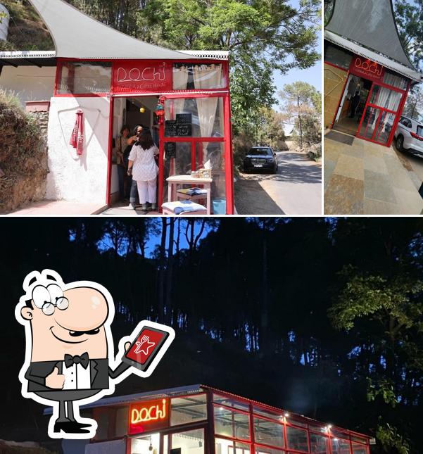 Enjoy the view at the outside area of Dochi - Village Pizzeria & Coffee House - Kasauli