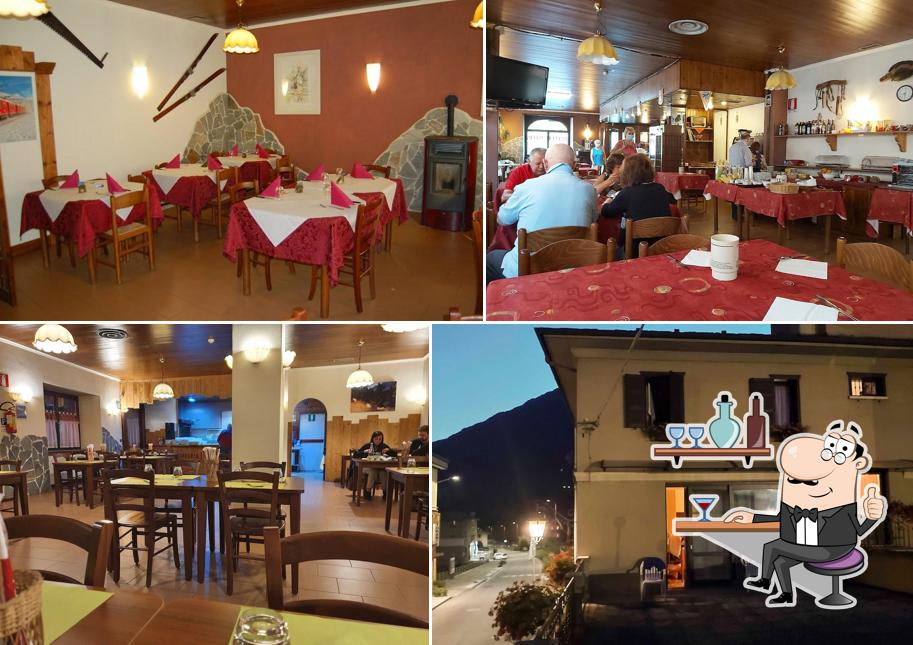 Gli interni di Albergo delle Alpi