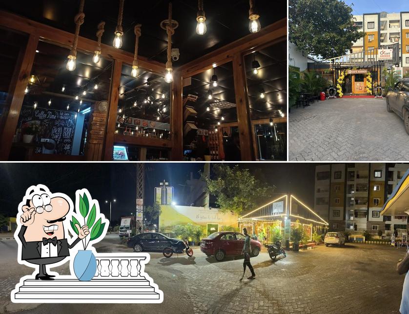 The exterior of cafe korner