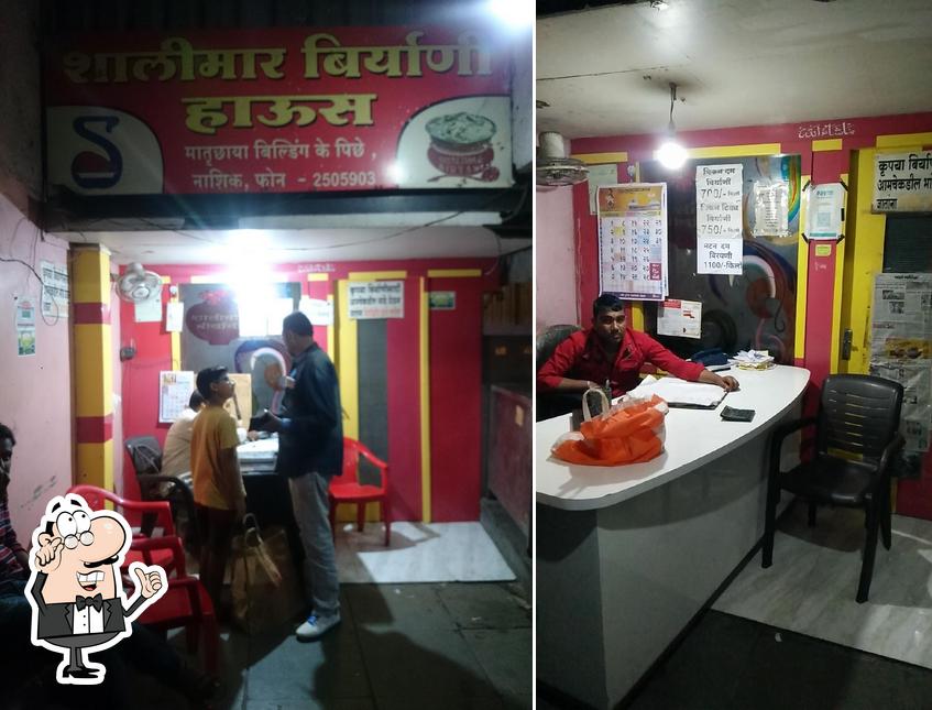The interior of Shalimar Biryani House