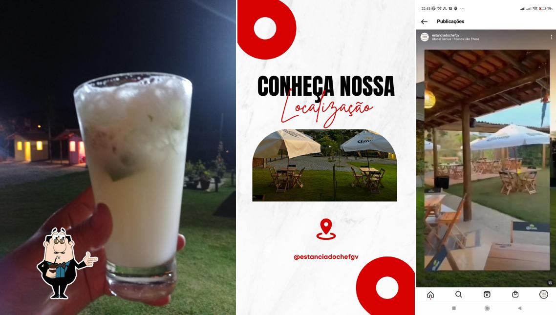 Desfrute de um drinque no Restaurante - Chácara GV - Estância do Chef GV