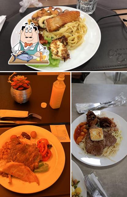 Salmão grelhado em Restaurante D' Colli