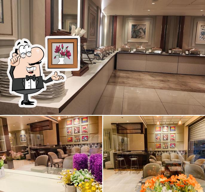 Take a seat at one of the tables at The Mohali Heights