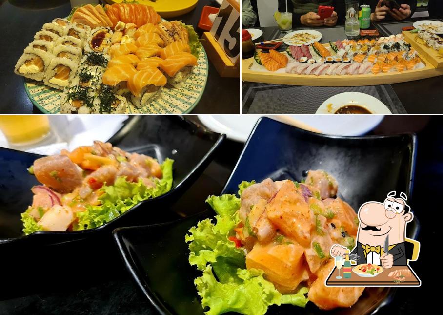 Platos en Katamaki Sushi
