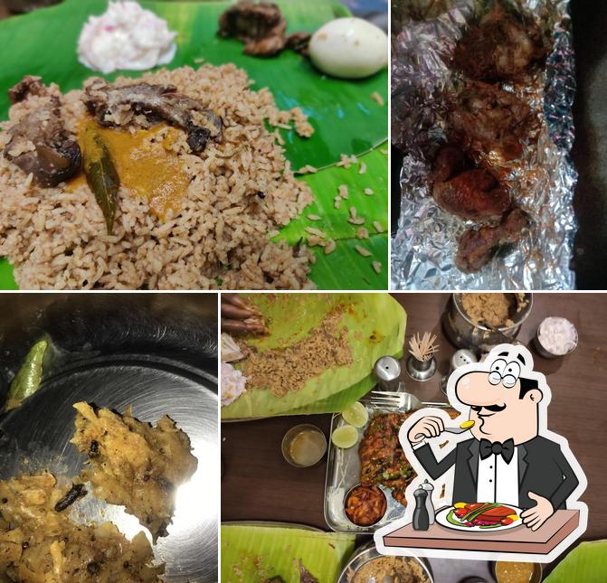 Food at Dindigul Thalappakatti Restaurant TRICHY