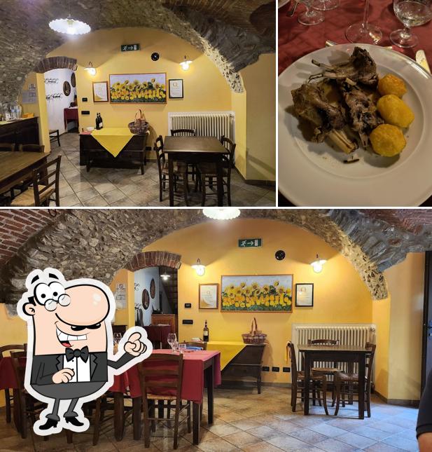 La immagine della interni e cibo di La Randoulina
