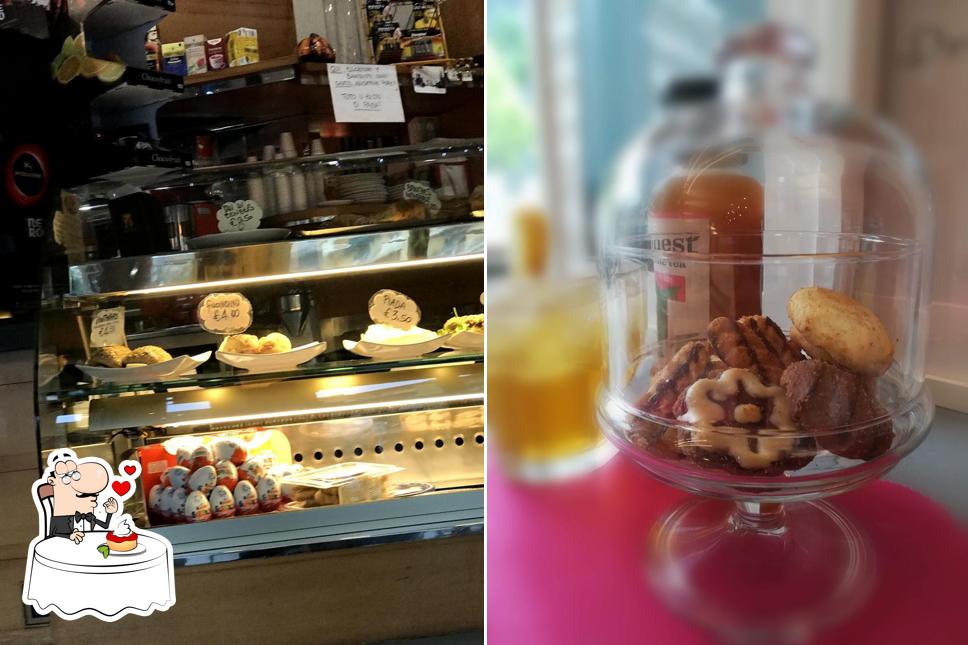 Caffetteria Toschi serve un'ampia selezione di dolci