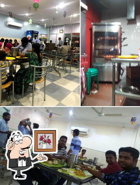 The interior of Aathurar Biryani