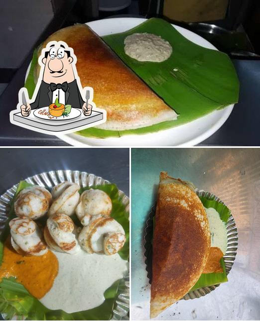Food at Dosa Kuteera (Mulbagal style)