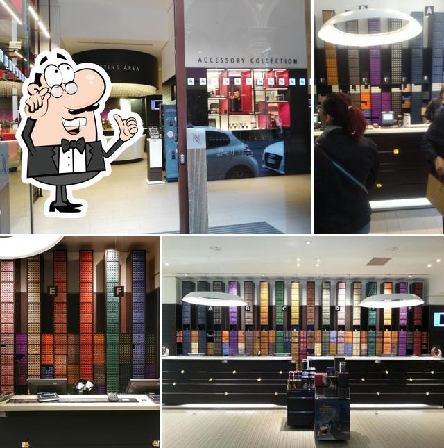 Gli interni di Nespresso Boutique Roma Cinecittà