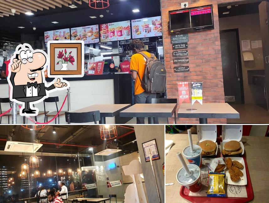 The interior of KFC The interior of KFC