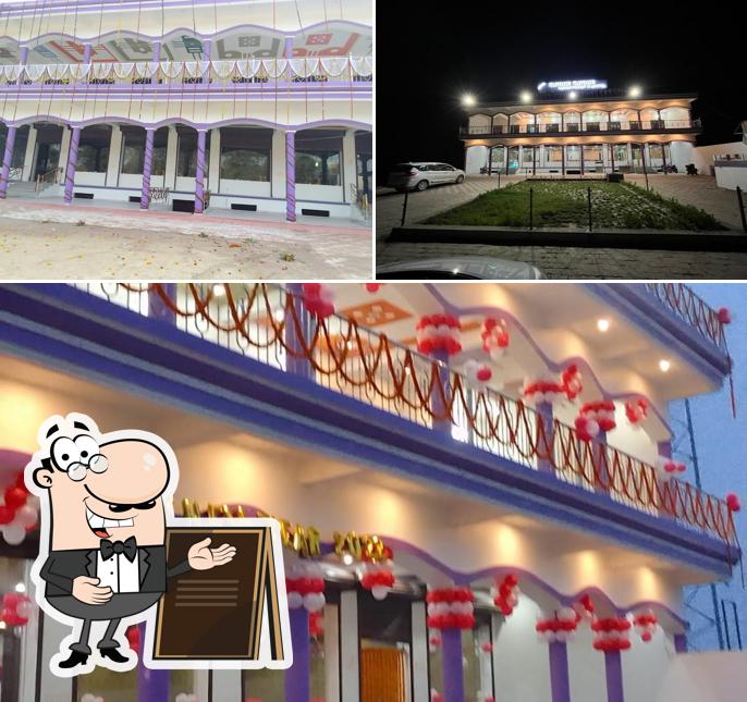 The exterior of Radhe Radhe Restaurant