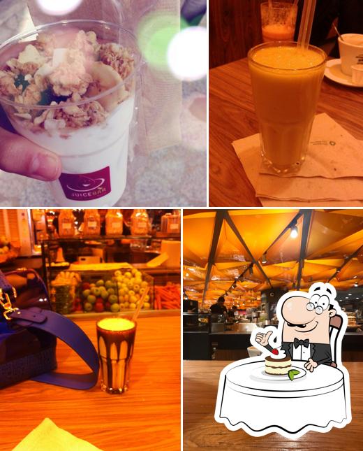 Juicebar offre un'ampia selezione di dessert