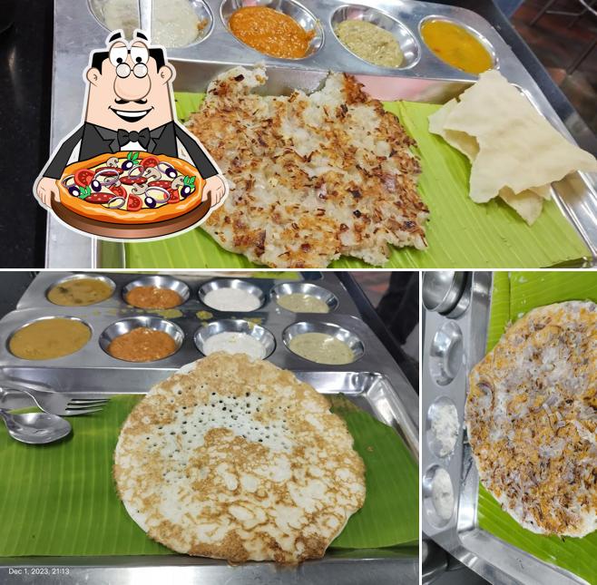 Pick pizza at Saravana Bhavan