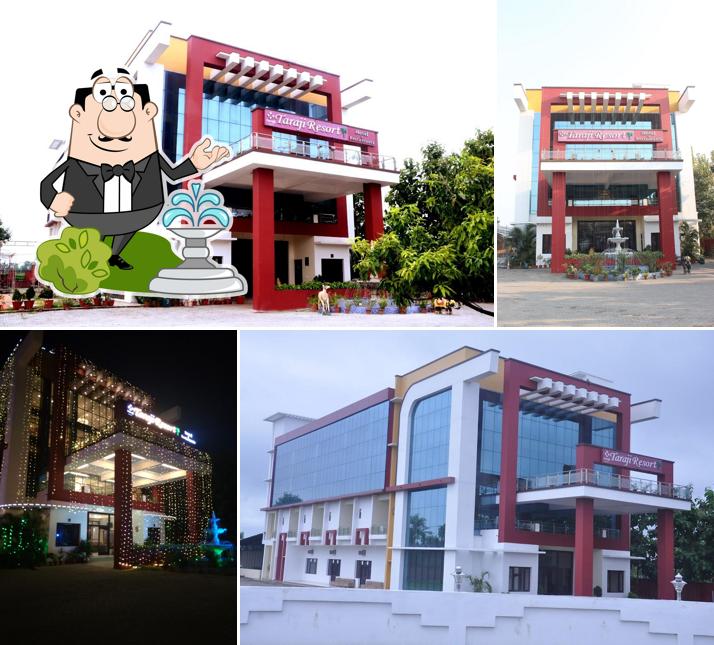 Enjoy the view at the outside area of Taraji Resort Hotel & Restaurant Best Hotel in Faizabad, Ayodhya Wedding Venue