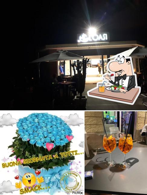 Dai un’occhiata alla immagine che presenta la cibo e interni di Bar Oasi