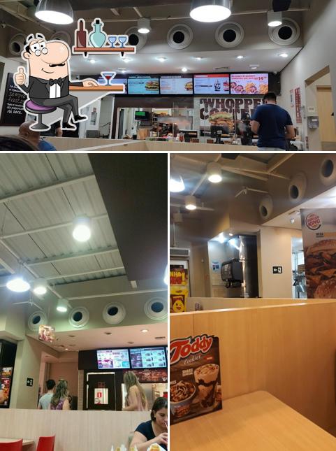 O interior do Burger King