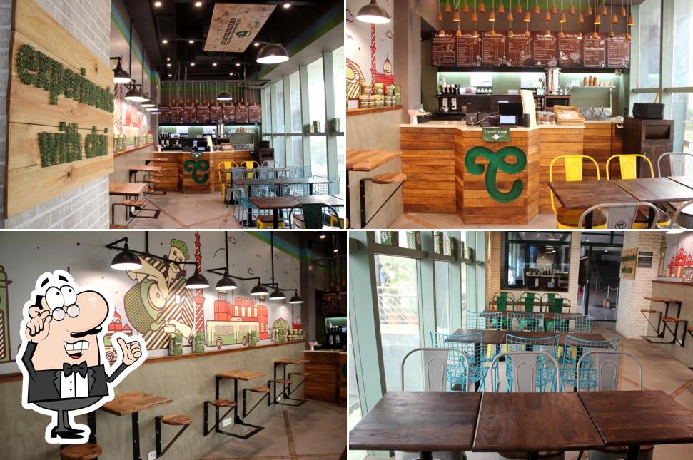 The interior of Chaayos Cafe at Epicuria Mall