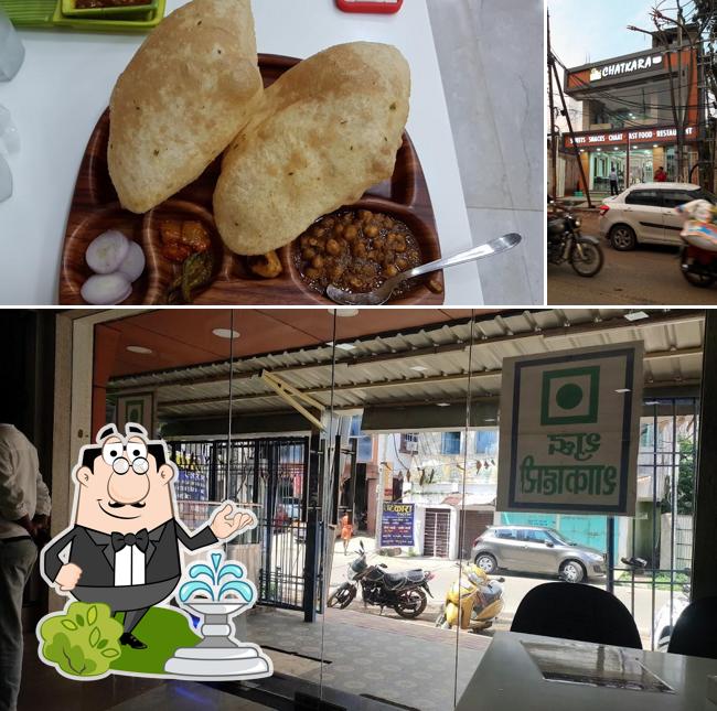 The image of exterior and food at CHATKARA