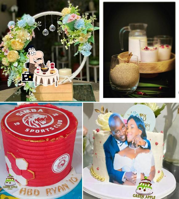Food at Green Apple gift cakes